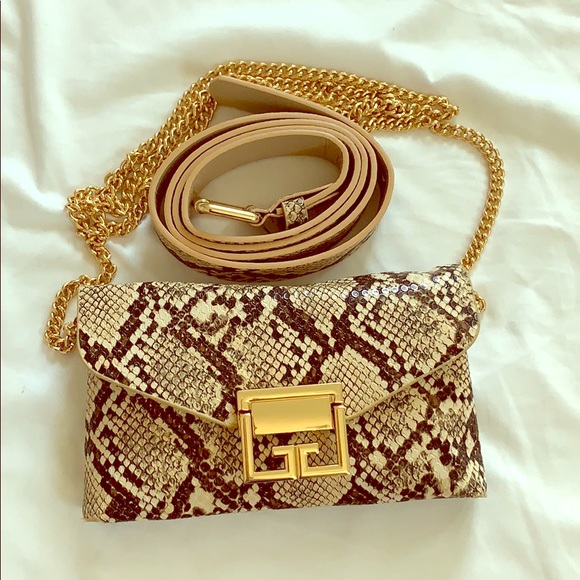 🆕 Snakeskin Convertible Belt Bag & Clutch - Picture 2 of 11